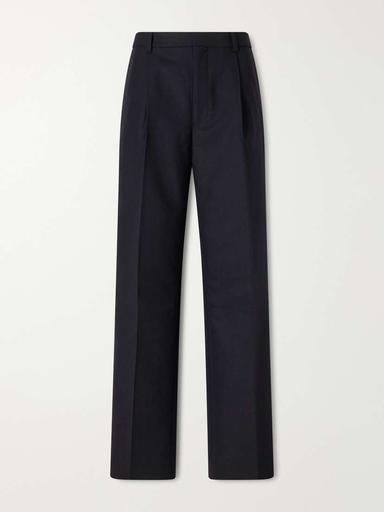 Auralee Wool And Cotton-blend Straight-leg Pants | Thumbnail 1 Auralee Wool And Cotton-blend Straight-leg Pants | Thumbnail 1