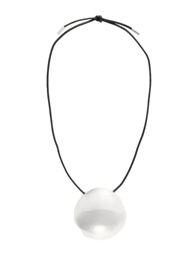 Alaïa Silver-tone Leather Necklace