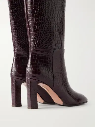 Aquazzura Sellier 85 Croc-effect Leather Knee Boots | Thumbnail 5 Aquazzura Sellier 85 Croc-effect Leather Knee Boots | Thumbnail 5