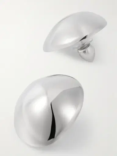 Alaïa Dome Silver-tone Earrings | Thumbnail 3