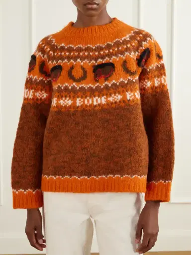 BODE Corral Fair Isle Alpaca-blend Sweater | Thumbnail 3