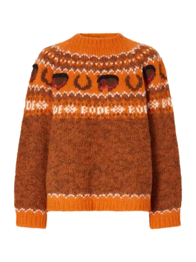 BODE Corral Fair Isle Alpaca-blend Sweater