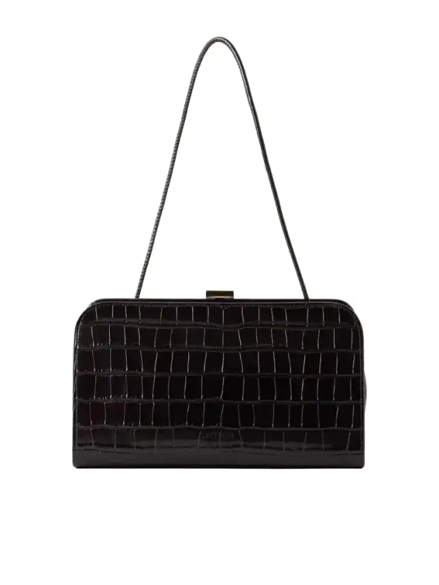 Loeffler Randall Zella Croc-effect Leather Clutch