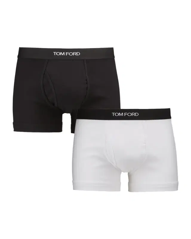 Tom Ford Men's 2-Pack Solid Jersey Boxer Briefs
