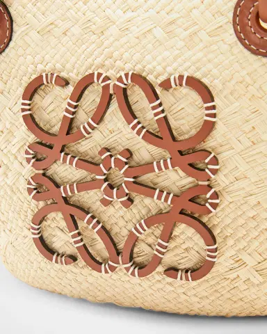 Loewe x Paula's Ibiza Anagram Small Basket Bag in Iraca Palm with Leather Handles | Thumbnail 6 Loewe x Paula's Ibiza Anagram Small Basket Bag in Iraca Palm with Leather Handles | Thumbnail 6