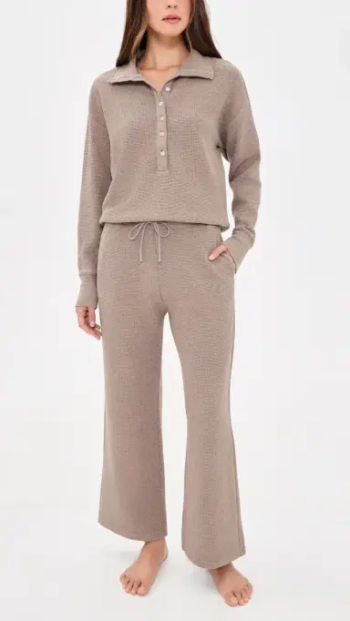 Negative Waffle Knit Cropped Track Pants | Thumbnail 5 Negative Waffle Knit Cropped Track Pants | Thumbnail 5