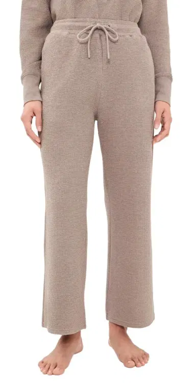 Negative Waffle Knit Cropped Track Pants | Thumbnail 1 Negative Waffle Knit Cropped Track Pants | Thumbnail 1