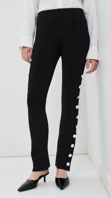 Proenza Schouler Martina Pants in Compact Stretch Viscose | Thumbnail 2 Proenza Schouler Martina Pants in Compact Stretch Viscose | Thumbnail 2