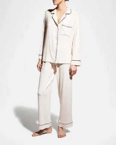Eberjey Gisele Long Pajama Set | Thumbnail 4 Eberjey Gisele Long Pajama Set | Thumbnail 4