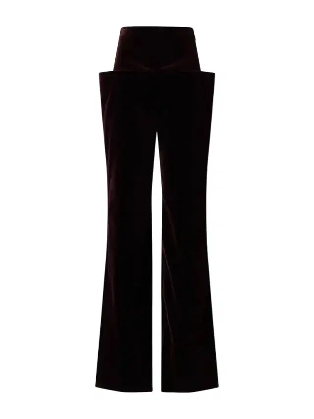 Alaïa Cotton-velour Straight-leg Pants