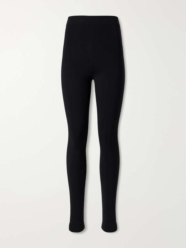 Alaïa High-rise Wool-blend Leggings