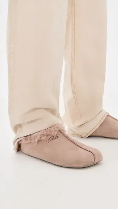MM6 MAISON MARGIELA Suede Faux Shearling Slippers | Thumbnail 4