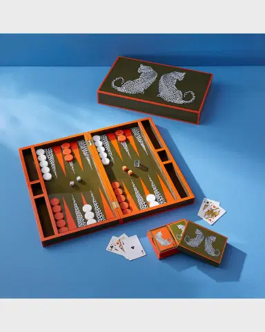 Jonathan Adler Leopard Backgammon Set | Thumbnail 4 Jonathan Adler Leopard Backgammon Set | Thumbnail 4