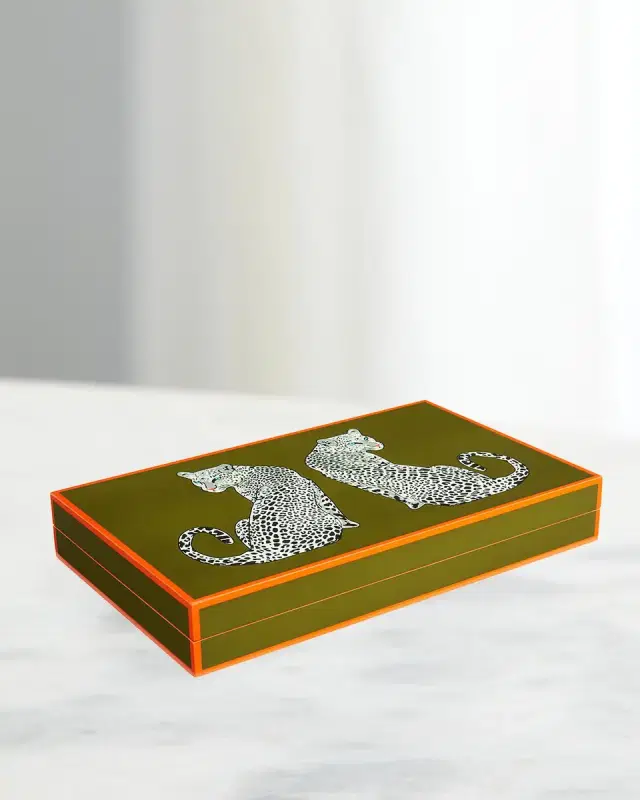Jonathan Adler Leopard Backgammon Set