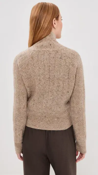 Co Cropped Henley Sweater | Thumbnail 3