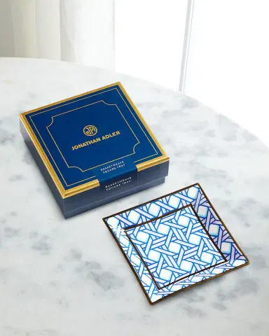 Jonathan Adler Basketweave Square Tray | Thumbnail 1 Jonathan Adler Basketweave Square Tray | Thumbnail 1