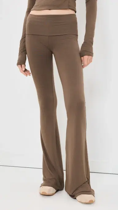 ÉTERNE Fold Over Flare Pants | Thumbnail 2