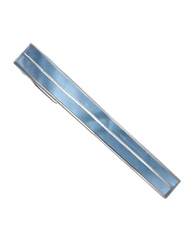 Link Up Men's Mother-Of-Pearl Stripe Tie Bar | Thumbnail 2