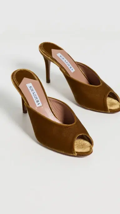 Aquazzura Secret Velvet Pumps 85mm | Thumbnail 5 Aquazzura Secret Velvet Pumps 85mm | Thumbnail 5