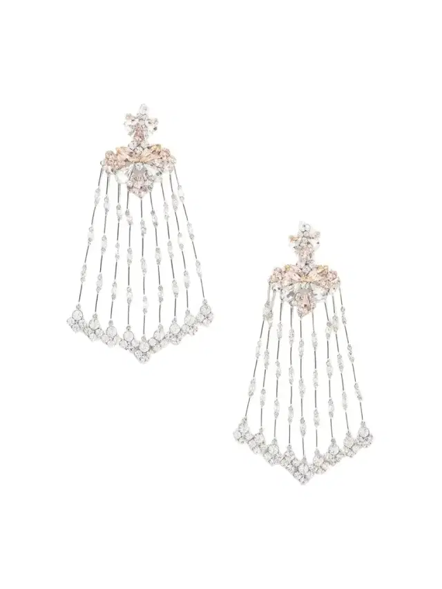 Rabanne Crystal-embellished Silver-tone Earrings