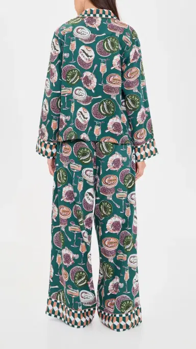 Printfresh Champagne and Caviar Soho PJ Set | Thumbnail 3