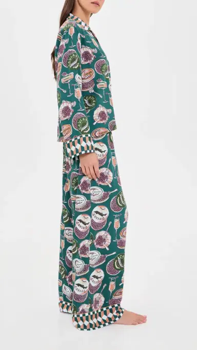 Printfresh Champagne and Caviar Soho PJ Set | Thumbnail 4