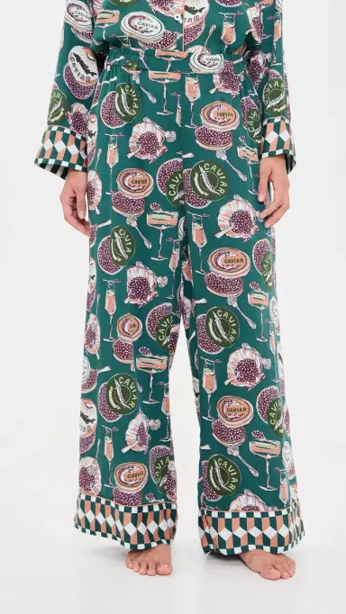 Printfresh Champagne and Caviar Soho PJ Set | Thumbnail 5