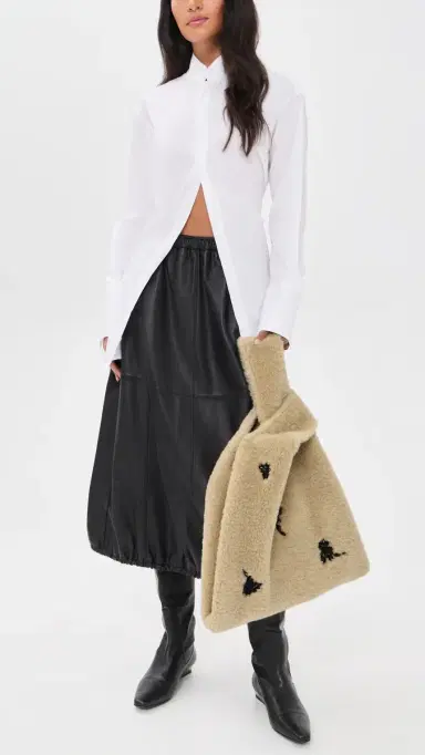 Simone Rocha Faux Fur Shopper Bag | Thumbnail 3 Simone Rocha Faux Fur Shopper Bag | Thumbnail 3