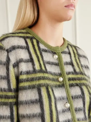 La DoubleJ Check Wool-blend Cardigan | Thumbnail 5 La DoubleJ Check Wool-blend Cardigan | Thumbnail 5