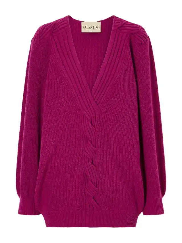 Knotted Ribbed Wool Sweater Knotted Ribbed Wool Sweater