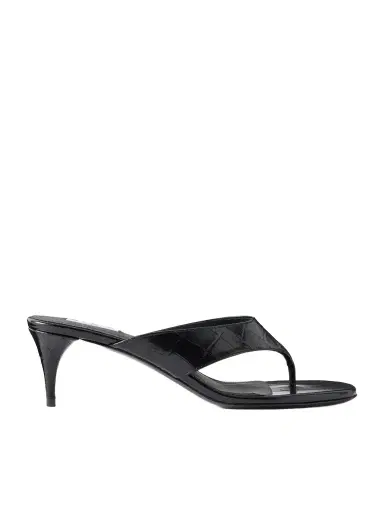 Alaïa Infra 55 Croc-effect Leather Thong Sandals | Thumbnail 1