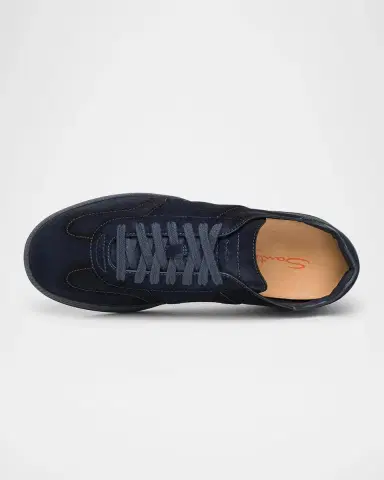 Santoni Men's Cube Suede Low-Top Sneakers | Thumbnail 3