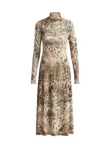 Ramy Brook Women's Valerie Snake-Print A-Line Midi Dress | Thumbnail 1