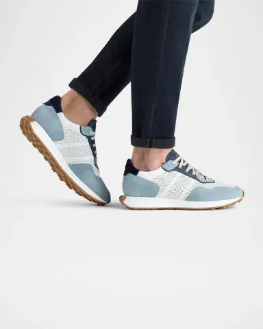 Magnanni Men's Romero Leather and Suede Runner Sneakers | Thumbnail 3