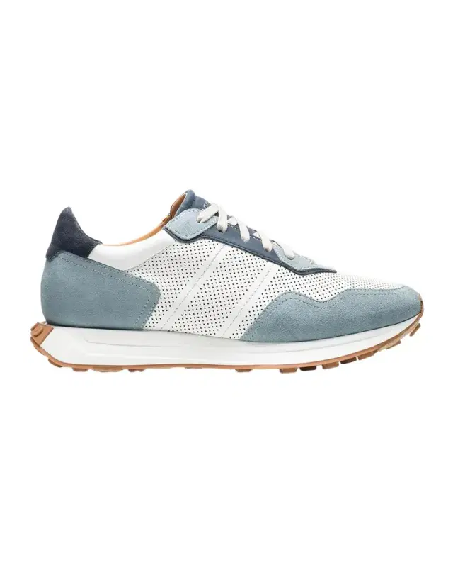 Magnanni Men's Romero Leather and Suede Runner Sneakers