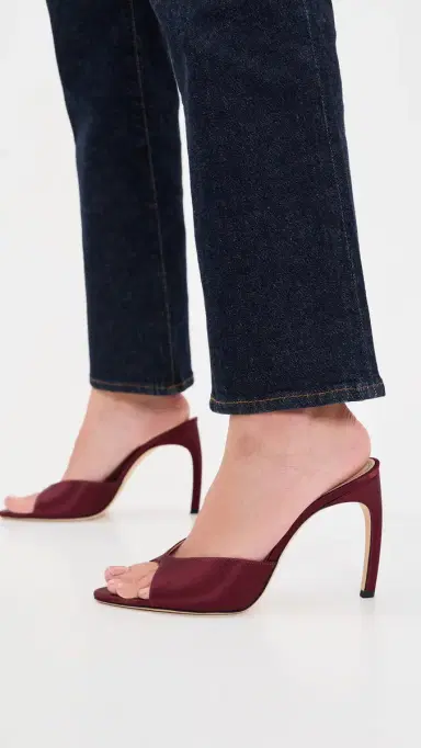 Victoria Beckham Harlow Open Toe Stiletto Mules 100 | Thumbnail 3