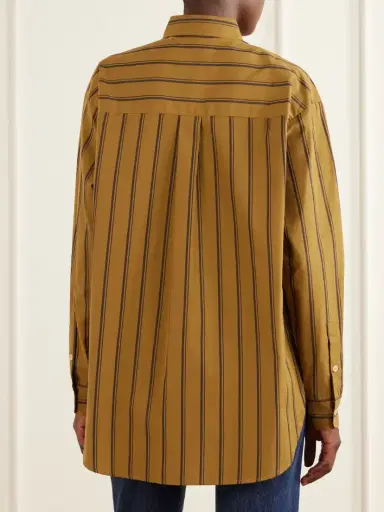 Jamie Haller The Essential Striped Cotton And Silk-blend Shirt | Thumbnail 4