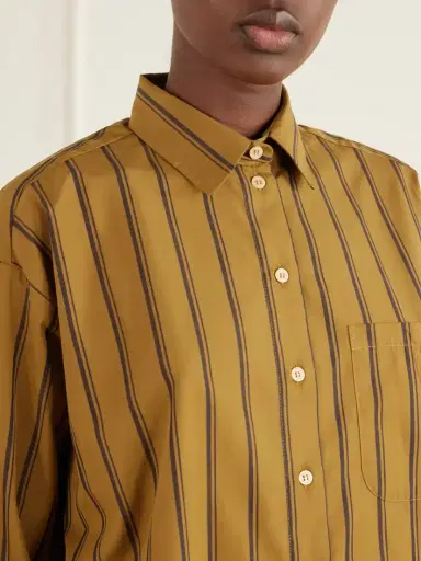Jamie Haller The Essential Striped Cotton And Silk-blend Shirt | Thumbnail 5