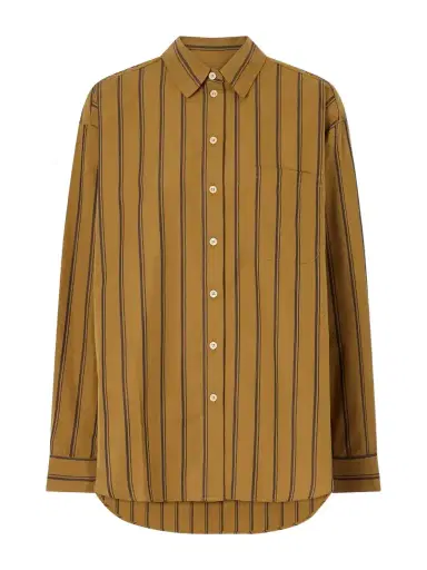 Jamie Haller The Essential Striped Cotton And Silk-blend Shirt | Thumbnail 1