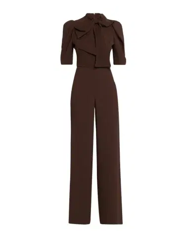 BLACK HALO Ara Puff-Sleeve Bow Jumpsuit | Thumbnail 1