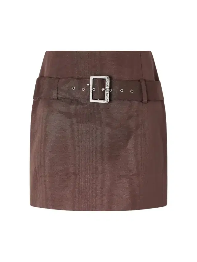 Wiederhoeft Belted Twill Mini Skirt