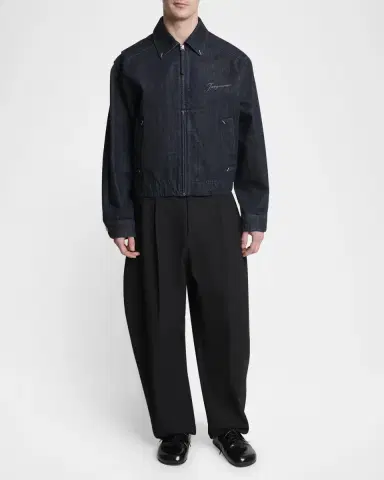Jacquemus Men's The Canevas De-Nimes Denim Shirt Jacket | Thumbnail 2 Jacquemus Men's The Canevas De-Nimes Denim Shirt Jacket | Thumbnail 2