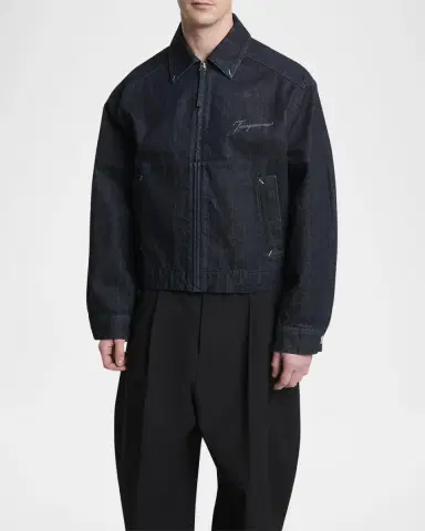Jacquemus Men's The Canevas De-Nimes Denim Shirt Jacket | Thumbnail 4 Jacquemus Men's The Canevas De-Nimes Denim Shirt Jacket | Thumbnail 4