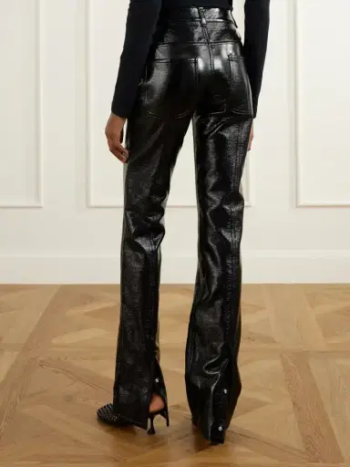Courrèges Cotton-blend Vinyl Straight-leg Pants | Thumbnail 3