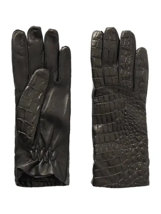 TOTEME Croc-effect Leather Gloves