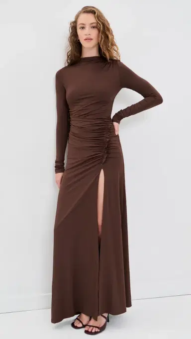 SEVEN WONDERS Lila Ruched Maxi Dress | Thumbnail 3