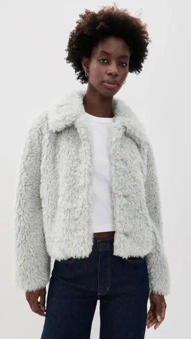 Vince Faux Fur Cropped Jacket | Thumbnail 2