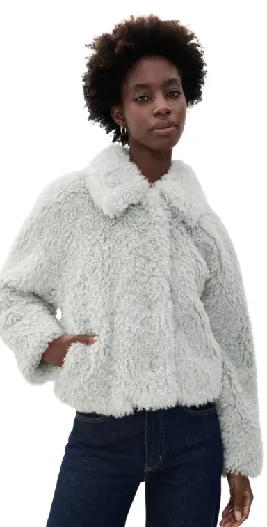 Vince Faux Fur Cropped Jacket | Thumbnail 1