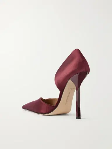 Victoria Beckham Angle D'orsay 115 Satin Pumps | Thumbnail 3