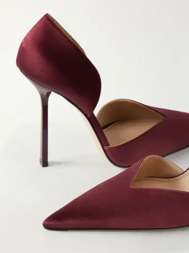 Victoria Beckham Angle D'orsay 115 Satin Pumps | Thumbnail 5